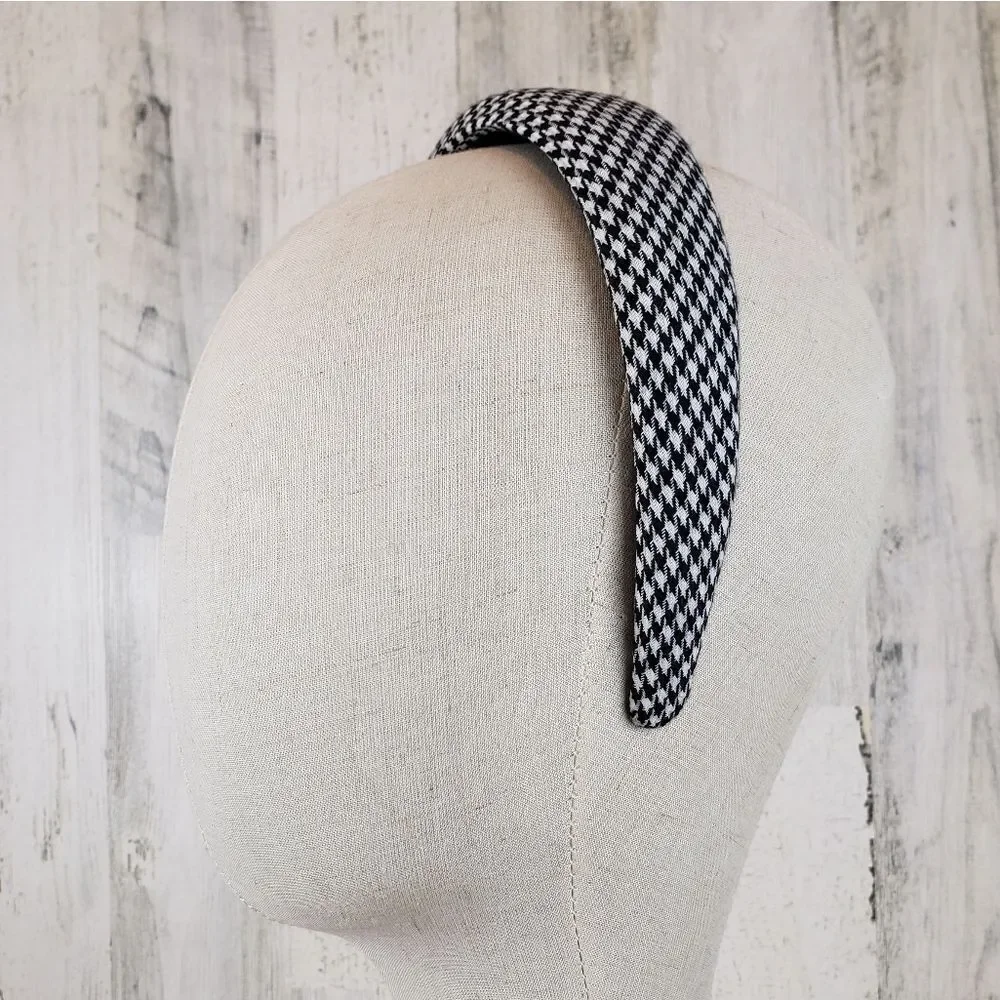 Houndstooth Padded Headband